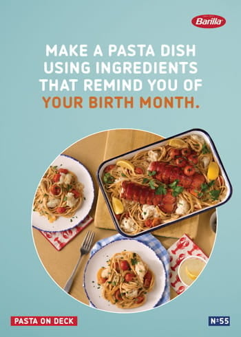 Barilla_Chickpea and Red Lentil Pasta - Make a pasta dish using ingredients that remind you of your birth month.